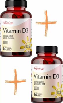 Balen Vitamin D3 Takviye Edici Kapsül 1000 Uı 450 Mg 60 Kapsül 2 Adet