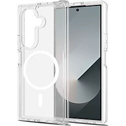 Zore Galaxy Z Fold 7 Şarj Özellikli Şeffaf Sert PC Embos Kapak Şeffaf
