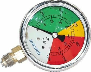 Mitalub MIM6380B 63 Mm. 0-80 Bar Tarım Için Alttan Manometre