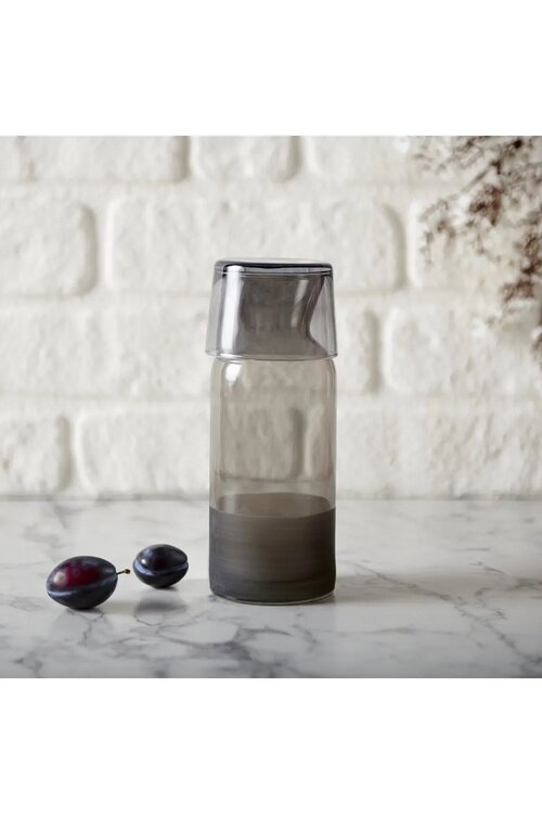 Rakle Matte Bardaklı Sürahi Siyah 700 ml