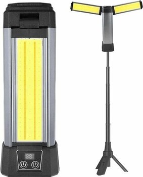 Powermaster Çalışma Lambası 25 Watt 2 Kanatlı Ayaklı Şarjlı Işıldak Kamp Lampası Aydınlatma