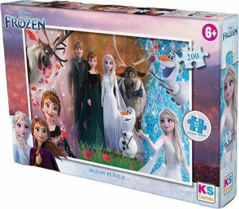 Ks Games Frozen Karlar Ülkesi Elsa Lisanslı 200 Parça Puzzle/yapboz