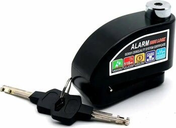 Hsgl Motosiklet Alarmlı Disk Kilidi  Su Geçirmez, Çelik Gövdeli, 110 Db Sesli Güvenlik Kilidi (Anahtarlı)