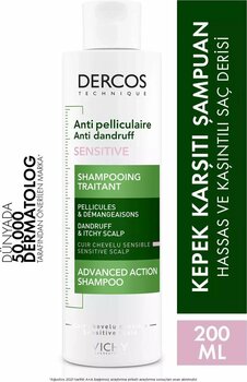 Vichy Dercos Hassas Saç Kepek Karşıtı 200 ml Şampuan