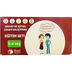 Önel Yayıncılık Dizge 5-6 Yaş Zeka Geliştirici Eğitim Seti 11 KİTAPÇIK KONTROL ARACI Işitsel Dik