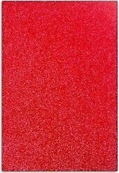 Yapışkanlı Simli Eva 50x70 Kırmızı Rulo