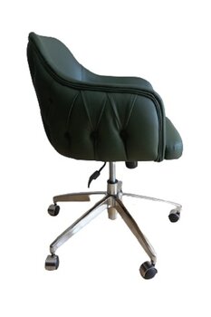 KamusalMarket Bilgisayar Sandalyesi Kapitone Desenli Suni Deri