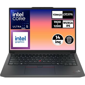 Lenovo Thinkpad E14 Gen 6 Ultra 5 125U 16GB 512GB SSD 14" Wuxga Freedos Notebook 21M7002PTX