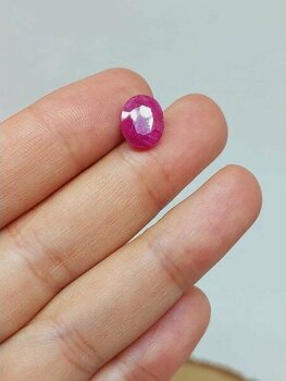 Yaşam Tohumu Yakut Taşı Oval Kesim (Ortalama 4 Karat) (55610)