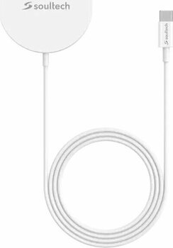 Soultech MS010B Mensa MagSafe Beyaz Type-C Hızlı Şarj 15W Kablosuz Şarj Cihazı