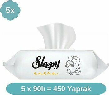 Sleepy Extra Islak Mendil 5X90 Adet 1 Adet