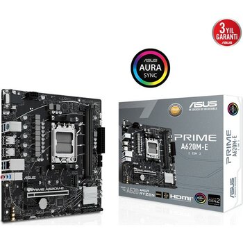 Kaia Life Asus Prıme A620M-E-CSM, 2xddr5, 1x M.2, D-Sub, Dp, Hdmı, Am5 Soket Anakart