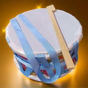 ASPARTAM Renkli Oyuncak Davul Sevimli Davul Orta Boy Askılı Davul Oyuncak