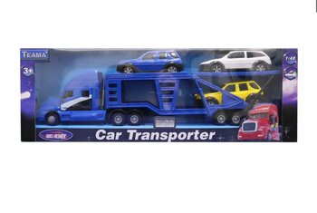 Eğlenceli Oyuncak Araç Taşıyıcı Plastik Sarı Tır Kız Erkek Çocuk Eğitici