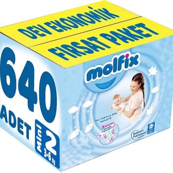 Molfix No:2 Mini 640 Adet Bebek Bezi