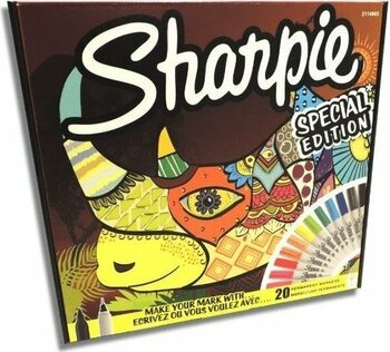 Sharpie 20li Permanent Markör Seti Derin Ayrıntılar İçin Ultra İnce Uç 0.9mm