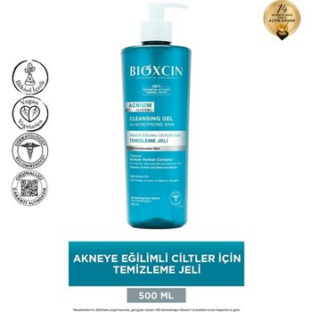 Bioxcin Acnium 500 ml Sebum Dengeleyici Yüz Yıkama Jeli Unisex Arındırıcı Etki -  aaa