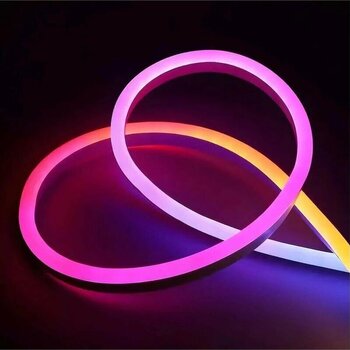 Rgb Neon Led 3 Metre, Rgb Led, Sese Duyarlı Led Çok Renkli Çok Renkli