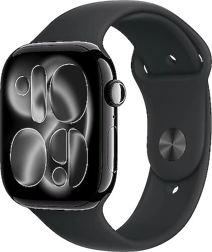 Apple Watch Series 11 46 mm GPS Spor Kordon M/L Simsiyah Akıllı Saat