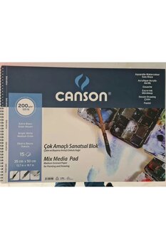 Canson Çok Amaçlı Resim ve Çizim Defteri 200gr 35x50 cm 15 yp