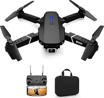 Drone E88 Pro Yarış Drone ile 1080P Hd Çift Kamera Profesyonel Uzun Mesafe Drones Mini Akıllı Konumlandırma - Turuncu