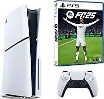 Sony Playstation 5 1 TB Slim CD Edition Konsol+Ps5 FC 25 Oyun Beyaz
