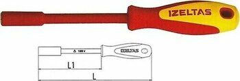 Izeltaş 8mm 1000V Izoleli Lokma Uçlu Tornavida