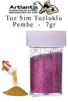 Artlantis Renkli Toz Sim Tuzluklu 7 gr 1 Adet Renkli Toz Sim Epoksi Reçine Okul Etkinlik Dekarasyon Slime