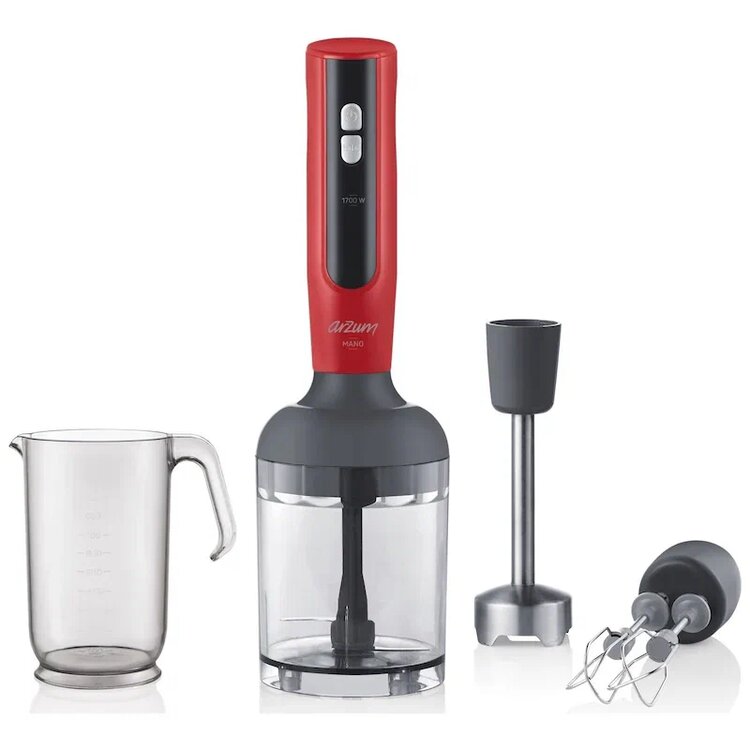 Arzum AR1092 Mano Kırmızı Blender Mikser 1700 W Mikser Ve Blender Seti