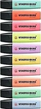 Stabilo Boss Original Pastel 10'lu Fosforlu Kalem Seti