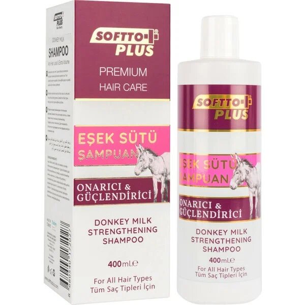 Softto Plus Onarıcı Eşek Sütü Şampuan 400 ml
