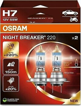 Osram H7 Night Breaker 220 12V %220 Fazla Işık (1 Takım-2 Ad