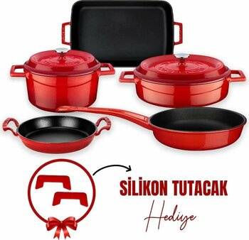 Lava 5x Trendy Serisi 8 Parça Tencere & Tava Seti