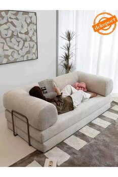 Dekoport Relax Kanepe Yatak Olabilen Açılır Aktivite Koltuğu Özel Çökmez Sünger