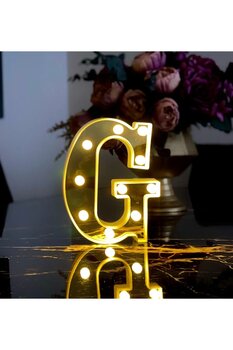 Gift Moda 3D Işıklı Led Harf Dekoratif Aydınlatma Büyük Boy