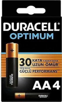 Duracell Optimum 4'lü Alkalin AA Kalem Pil