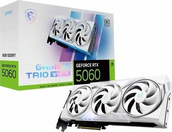 Msı Geforce Rtx 5060 8g Gamıng Trıo Oc Whıte 8gb Gddr7 128bit Aeae1msı0241