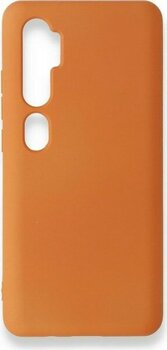 Techno Guru Xiaomi Mi Note 10 Kılıf Içi Kadife Kaplı Nano Silikon Kapak - Turuncu
