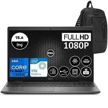 Dell Latitude 3540 N022l354015u11 Intel Core i7 1355u 15.6" 32 GB RAM 1 TB SSD Ubuntu FHD Dizüstü Bilgisayar - Zetta Çanta