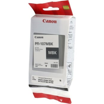 Canon PFI-710MBK Matte Black Mat Siyah Plotter Kartuş - Beyaz