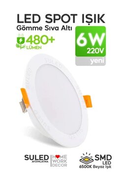 SULED Spot Led Lamba Beyaz Işık 6W