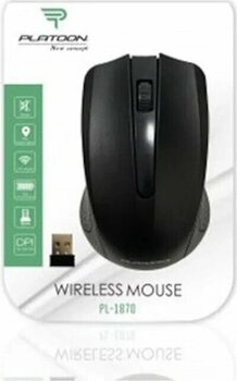 Platoon PL-1870 Siyah Kablosuz USB 3 Tuşlu 15000 DPI Mouse