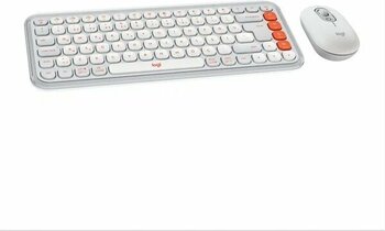 Logitech Pop Icon Bluetooth Beyaz Klavye & Mouse Seti
