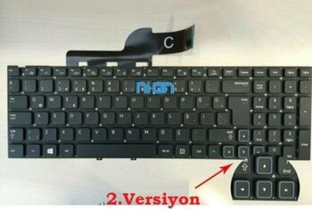 Samsung Np300v5ah Np300v5aı Np300v5a-S01de Klavye Siyah Tr