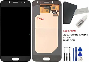 Samsung Galaxy J5 Pro - Sm-J530f Lcd Ekran Dokunmatik Orijinal Kalite Siyah + B-7000 + Tamir Seti