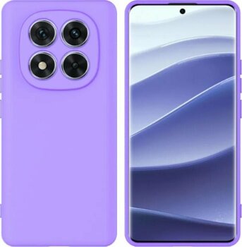 Redmi Note 14 Pro Uyumlu Silikon Kılıf - Pastel Renk Tonu Esnek Tam Koruma Kapak - Lila Lila