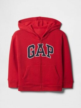 Gap Erkek Bebek Kırmızı Gap Logo Fermuarlı Sweatshirt - 5 Yaş