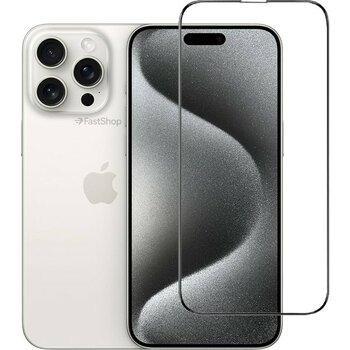 Iphone 15 Pro Max Uyumlu Tam Kaplayan Darbeye Dayanıklı Kırılmaz Cam Seramik Ekran Koruyucu - Şeffaf - İphone 15 Pro Max