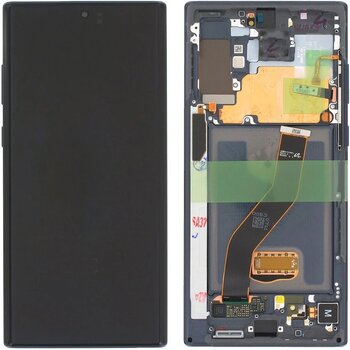 Samsung Galaxy Uyumlu Note 10 Plus 5g Sm-n976 Lcd Ekran Dokunmatik Çıtalı Siyah
