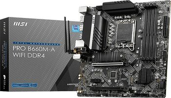 MSI Pro B660M-A D4 Wi-Fi Intel LGA1700 DDR4 Micro ATX Anakart